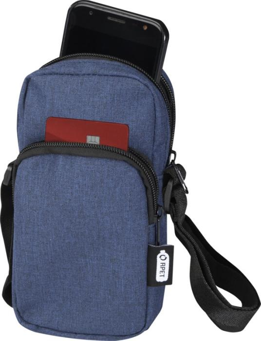 Logo trade promotional product photo of: Ross GRS recycled phone pouch