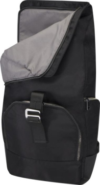 Logo trade corporate gift photo of: Rhine 15” GRS recycled rolltop backpack 18L