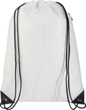 Logo trade promotional merchandise photo of: Evergreen GRS recycled non-woven drawstring bag 5L