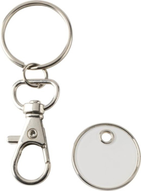 Logo trade promotional merchandise photo of: Rory keyring with trolley coin