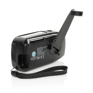 Logo trade promotional item photo of: RescueWave RCS recycled plastic emergency radio