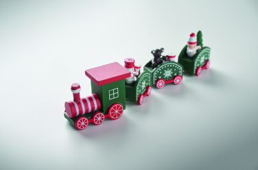 Logo trade advertising product photo of: Wooden Christmas train