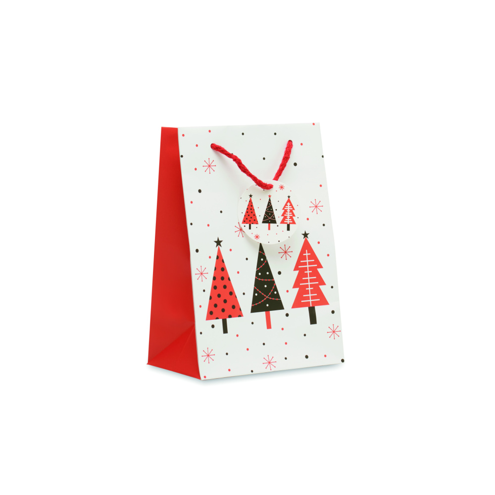 Logo trade business gifts image of: Gift paper bag small
