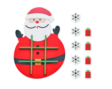 Logotrade promotional giveaway picture of: Christmas wooden tic tac toe