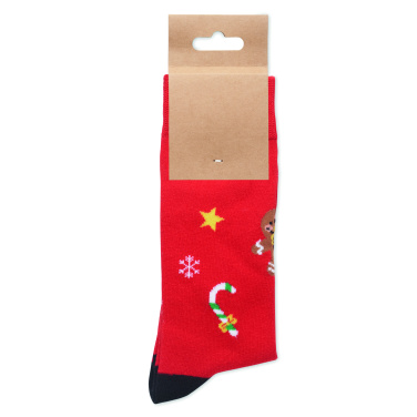 Logotrade promotional giveaway image of: Pair of Christmas socks L