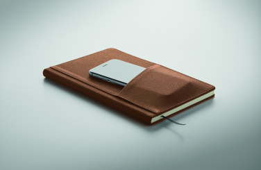 Logo trade promotional products picture of: A5 notebook PU front pocket