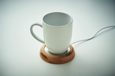 Logo trade promotional merchandise picture of: Bamboo mug warmer with USB