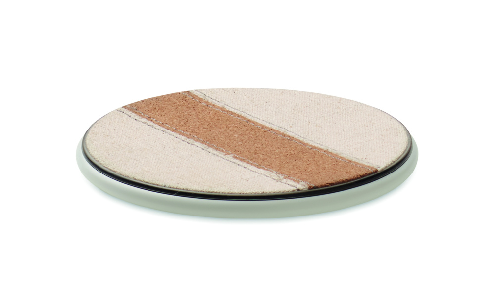 Logotrade promotional item image of: Cork wireless charger 15W