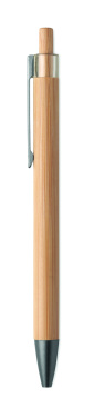 Logo trade advertising product photo of: Push button bamboo pen