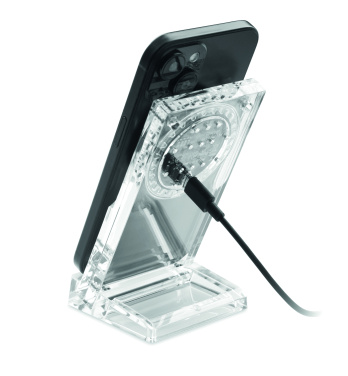Logo trade promotional merchandise photo of: Acrylic wireless charger 15W
