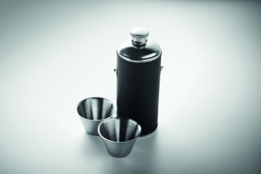 Logo trade promotional gifts picture of: Hip flask with shot cups