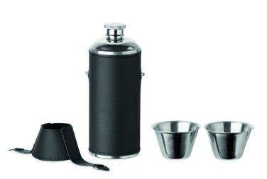 Logo trade advertising product photo of: Hip flask with shot cups