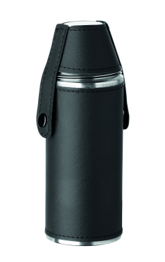 Logo trade promotional merchandise photo of: Hip flask with shot cups