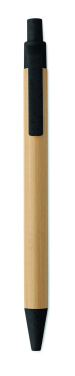 Logotrade promotional products photo of: Push button ball pen in bamboo