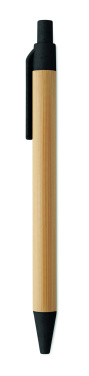 Logotrade promotional item image of: Push button ball pen in bamboo