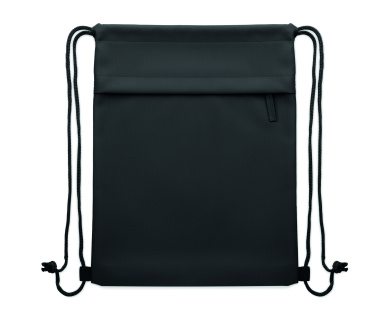 Logo trade promotional giveaway photo of: Drawstring bag in 600D RPET