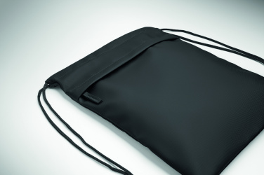 Logo trade promotional merchandise photo of: Drawstring bag in 600D RPET