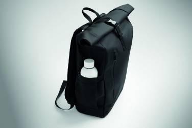 Logotrade promotional merchandise photo of: Rolltop laptop rucksack 600D