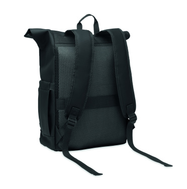 Logo trade promotional products image of: Rolltop laptop rucksack 600D