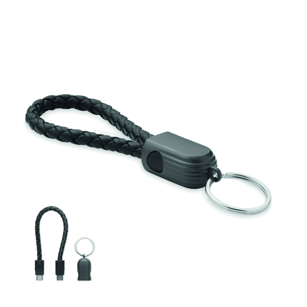 Logo trade promotional products picture of: Key ring loop cable type-C