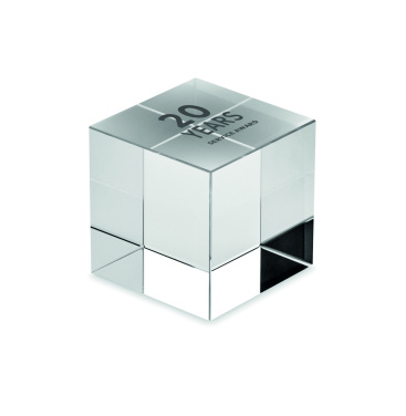 Logo trade promotional gift photo of: Glass cube award