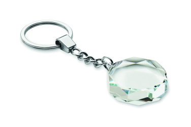 Logo trade promotional products picture of: Glass round award key ring