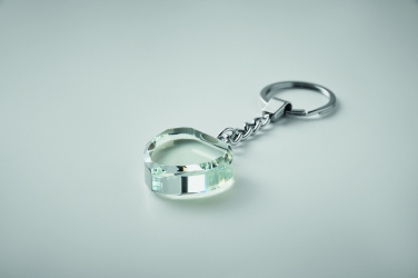 Logotrade corporate gifts photo of: Glass heart award key ring