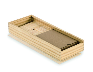 Logo trade promotional merchandise image of: Domino and cards set