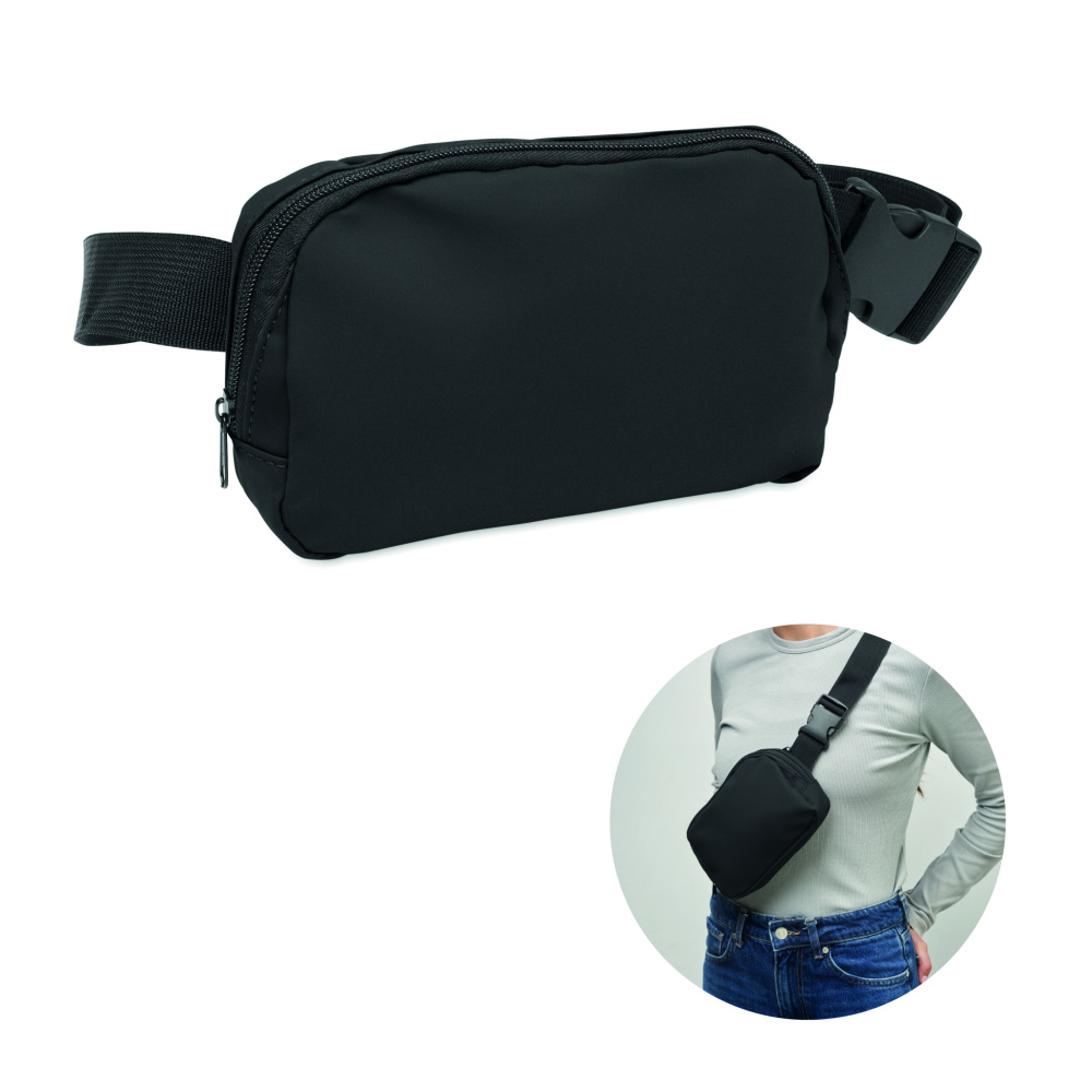 Logo trade promotional giveaway photo of: Waist bag in 210D polyester
