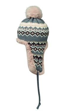 Logo trade promotional merchandise image of: Knitted beanie with ear flap