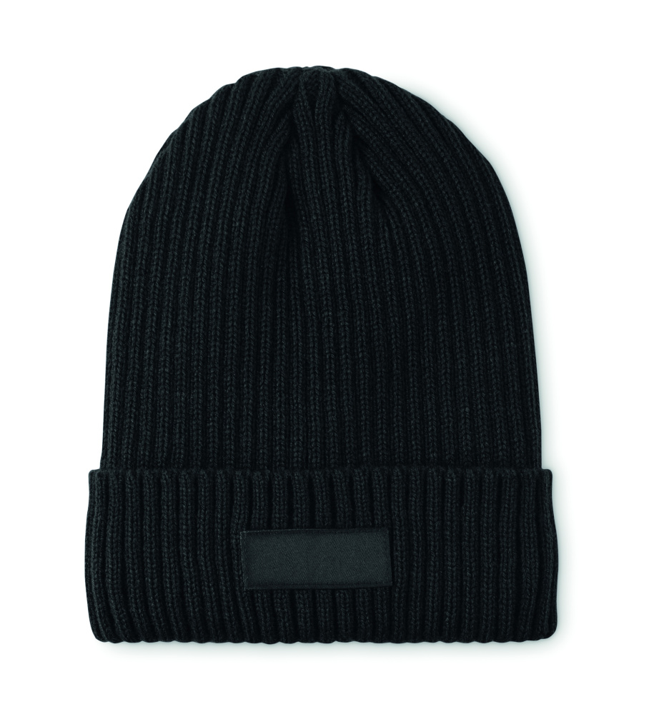 Logo trade corporate gifts image of: 3M knitted beanie with cuff