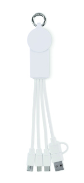 Logo trade promotional merchandise image of: 2 in 1 charging cable type-C