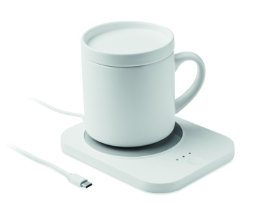 Logotrade corporate gift picture of: Wireless charger mug warmer set