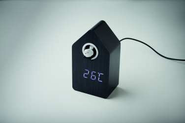 Logo trade business gift photo of: MDF cuckoo alarm clock