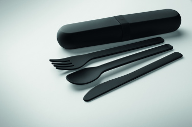 Logotrade promotional gift picture of: Cutlery set and case in PLA