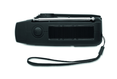 Logotrade corporate gift picture of: Portable radio SOS with LED torch