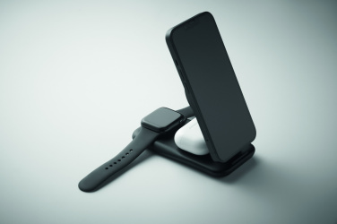 Logo trade corporate gifts image of: 3 in 1 wireless charger 15W