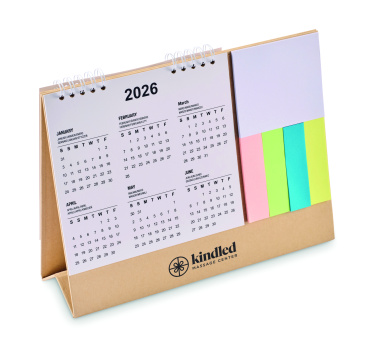 Logo trade corporate gifts picture of: Desk calendar with memo pad
