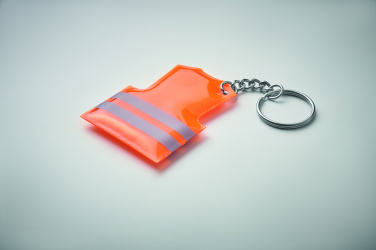 Logotrade promotional item image of: Key ring with reflecting vest Jekabpils