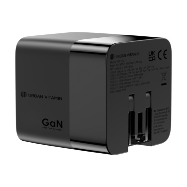 Logotrade corporate gift picture of: Urban Vitamin Mendocino 65W GaN charger retractable cable