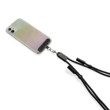 Logotrade corporate gifts photo of: LoopAmp RCS RPET adjustable phone cord with 60W cable