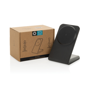Logotrade advertising product image of: VoltPerch RCS recycled plastic 15W magnetic wireless charger
