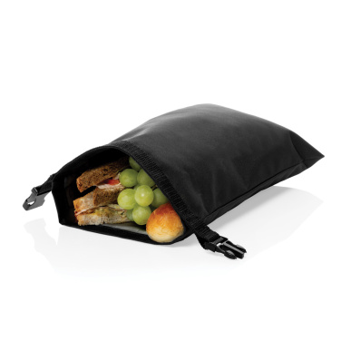 Logo trade business gift photo of: Snackstrap AWARE™ RPET foldable lunchbag 30x20CM
