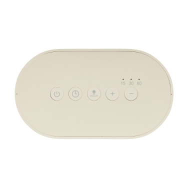 Logo trade advertising product photo of: LumaRise RCS reycled plastic white noise alarm clock