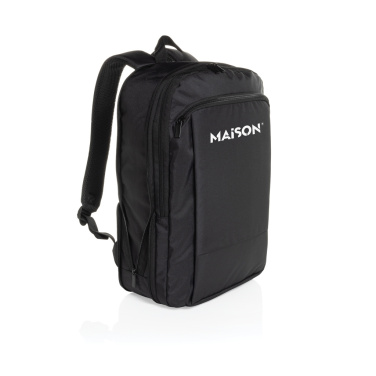 Logo trade business gifts image of: Flexpack Aware™ RPET Expandable Slim 15.6" Laptop Backpack