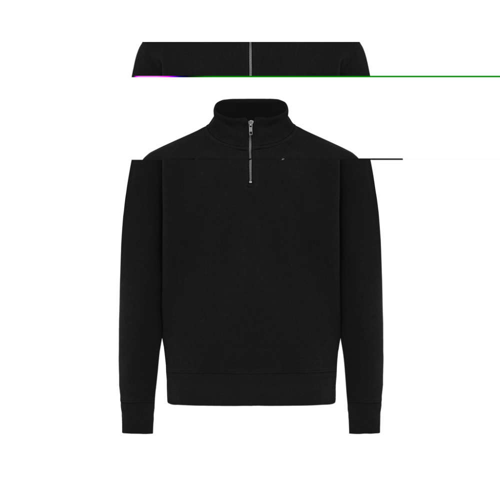 Logo trade promotional merchandise picture of: IQONIQ Elgon recycled cotton quarter zip sweater