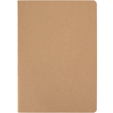 Logo trade corporate gift photo of: Slyk A5 kraft cahier notebook with ruled pages