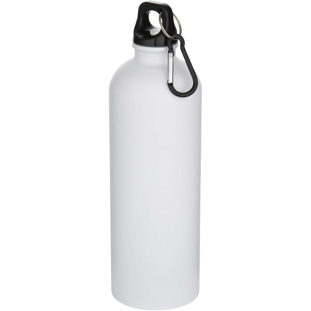 Logotrade promotional products photo of: Oregon 750 ml matte RCS recycled single wall stainless steel water bottle with carabiner