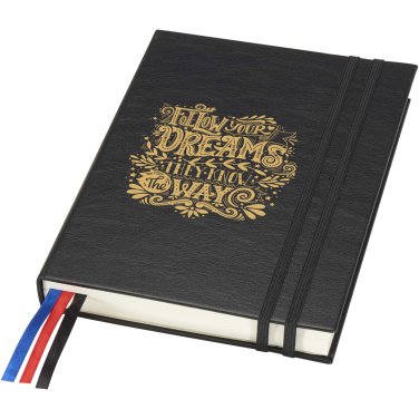 Logo trade promotional giveaways image of: Alder A5 hard cover notebook
