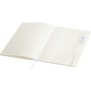 Logo trade promotional items picture of: Legato Elegance A5 hard cover notebook and rollerball pen set